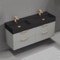 Floating Double Bathroom Vanity, 56